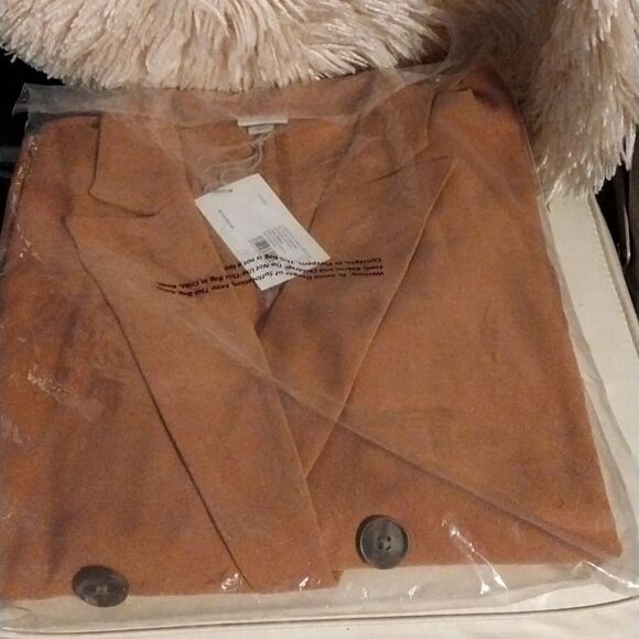 A New Day Women's  Brown Essential  Blazer NWT Size M - Picture 8 of 8